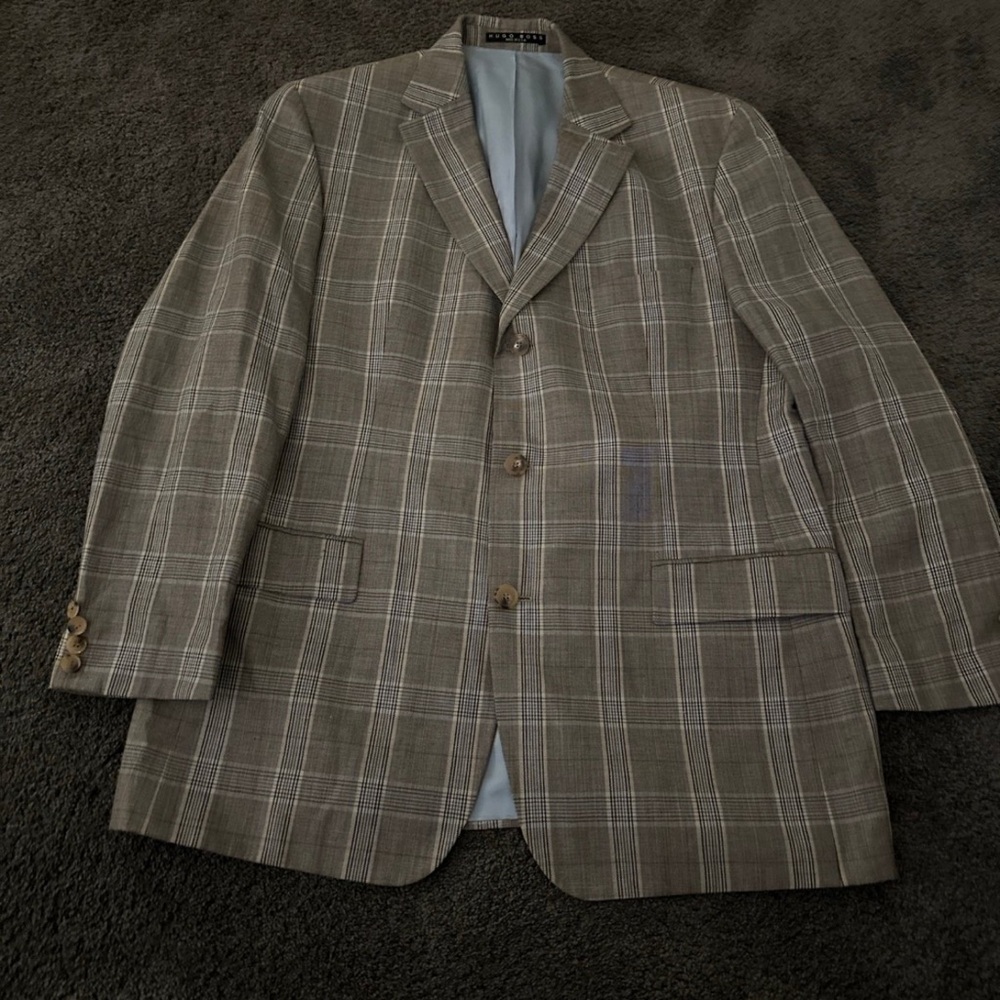 Hugo Boss linen neutral sport coat